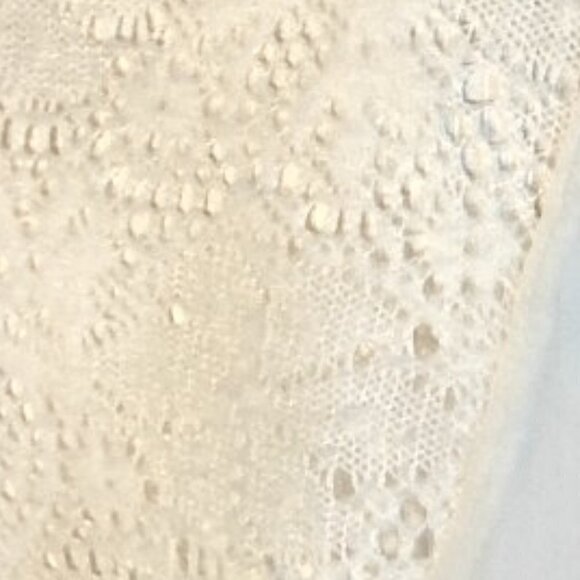 A'reve SZ L Anthropologie Ivory lace poncho style top Sheer Comfy Beach Cover up - Picture 5 of 8